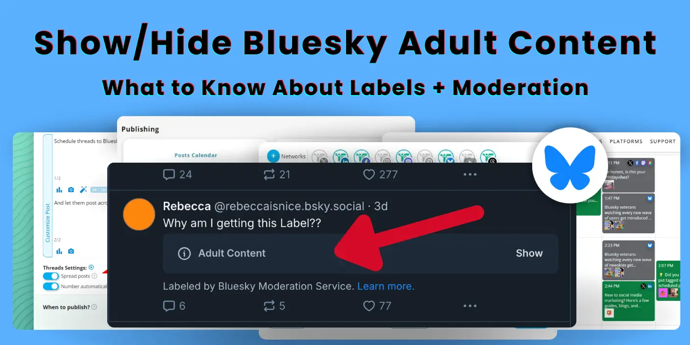 Show and Hide Bluesky Adult Content in Settings with this guide!